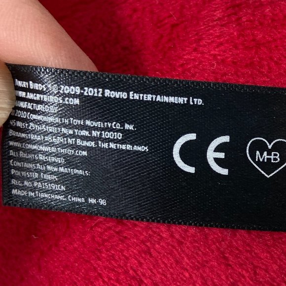 Angry Birds Rovio Red Bird 5” Plush 2010 Sound works - Picture 3 of 3